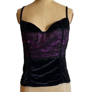 Y2K Fairy Grunge Bustier Victorias Secret 36C Purple Lace SexyLittleThing Corset